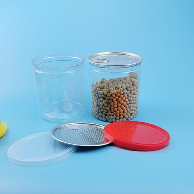 SGS Food Grade PET Hava Geçirmez Sızdırmaz Plastik Gıda Kavanozları