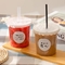 Tek Kullanımlık 8oz Şeffaf Plastik Tatlı Bardağı Dondurma Boba Konteyner Logo Özel