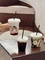 Özel 90mm Tek Kullanımlık Kabarcık Çay Bardakları Smoothies Soğuk Kahve İçme Plastik Pet Bardaklar