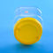 BPA İçermeyen 1450ml 131mm Kare Plastik Vidalı Kapaklı Kavanozlar