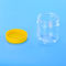2500ML FDA Yulaf Plastik Kaplar Vidalı Üst Kapaklar