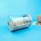 Gümüş Vidalı Kapaklı 32 Oz Düz Şeffaf Plastik Gıda Saklama Kavanozları