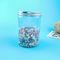 Gümüş Vidalı Kapaklı 32 Oz Düz Şeffaf Plastik Gıda Saklama Kavanozları