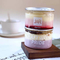 Gıda Sınıfı PET Şeffaf Dondurma Kavanozları 8 Oz Plastik Mini Kapaklı Kek Kavanozu