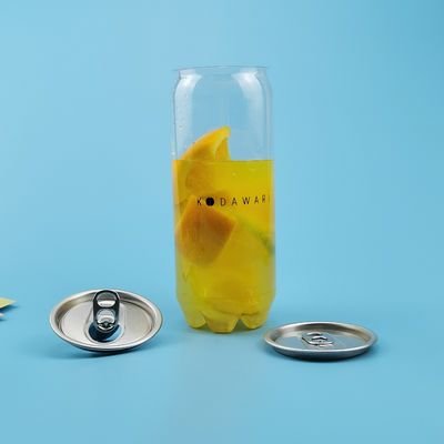 0.5L BPA İçermeyen 160mm 18oz Soda Suyu Plastik İçecek Kavanozu